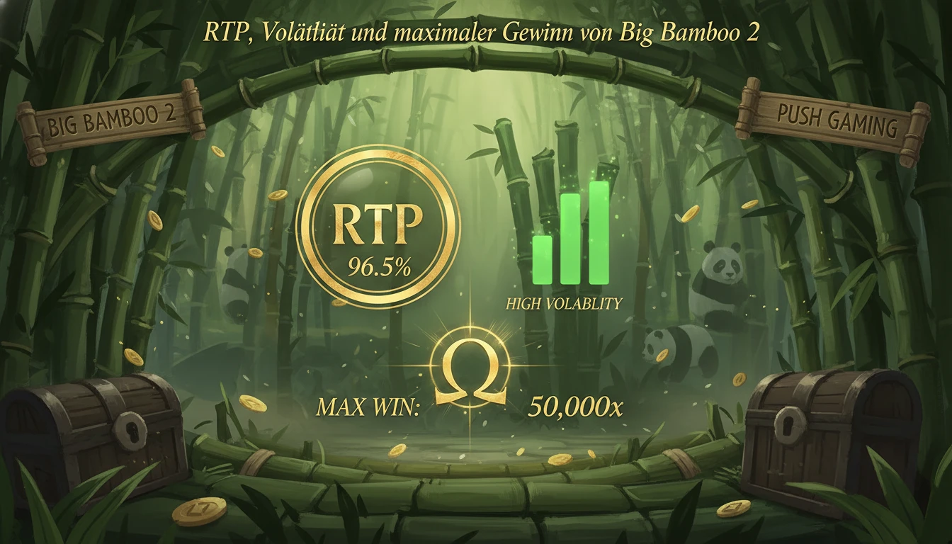 RTP, Volatilität und maximaler Gewinn von Big Bamboo 2